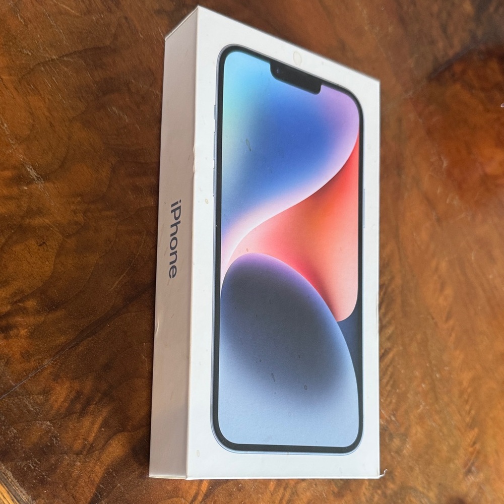 iPhone 14 Plus Box – Original Apple Packaging – 14+ Retail Box Only – No Phone